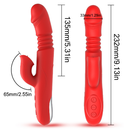 Rabbitvibrator med Varme