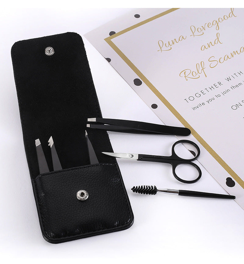 Øyebrynssett med pinsetter