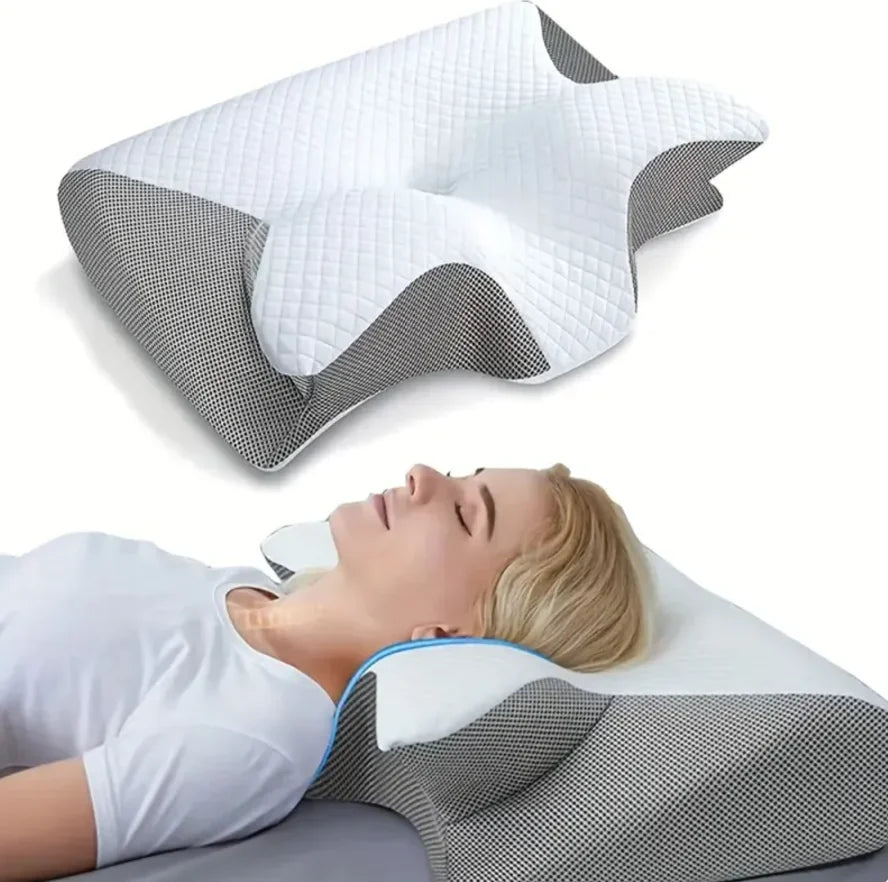 Ergonomisk memory foam butterfly pute - For vond nakke og bedre søvn