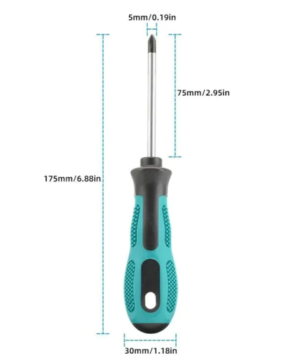 Skrutrekker Set med kryssformet magnetfelt