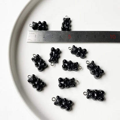 Gele Bamse Øredobber og Anheng Sett