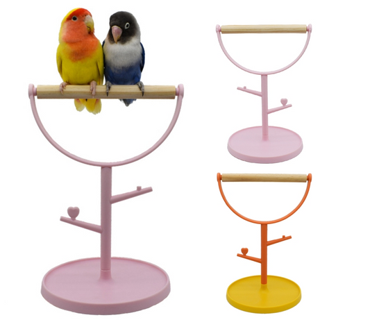 Fargerikt fuglestativ