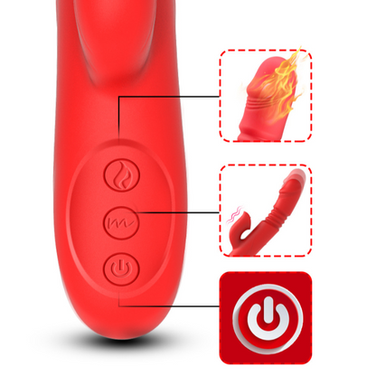 Rabbitvibrator med Varme