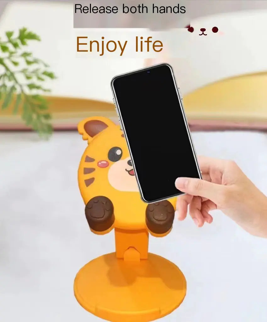 Sammenleggbar telefonholder med søtt design