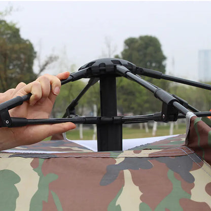 Romslig telt med vinduer