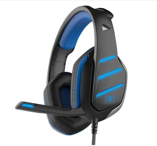 Blå gamingheadset