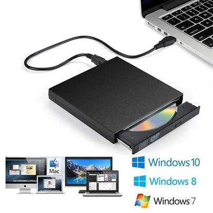 Bærbar USB 3.0 Tynn Ekstern DVD/CD Skriver