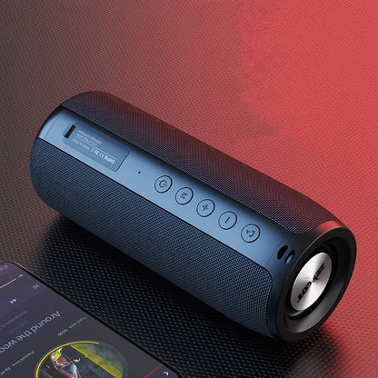 Trådløs bluetooth høyttaler med fabric subwoofer