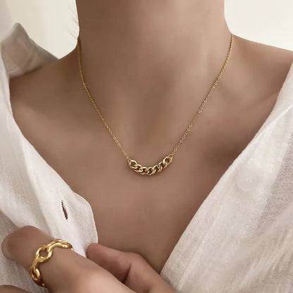 Minimalistisk Metal Kjedehalskjede