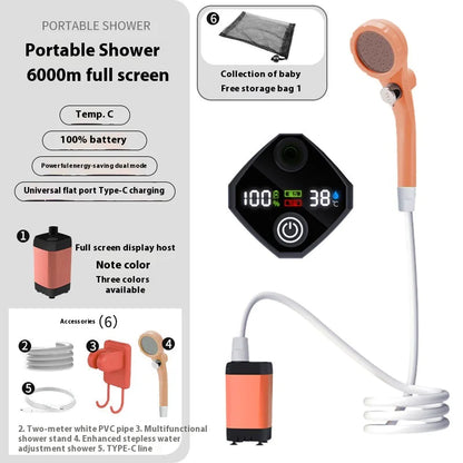 Bærbar utendørs dusj