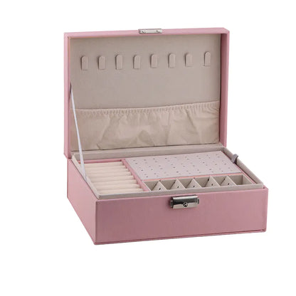 Multilags smykkeoppbevaringsboks med lås