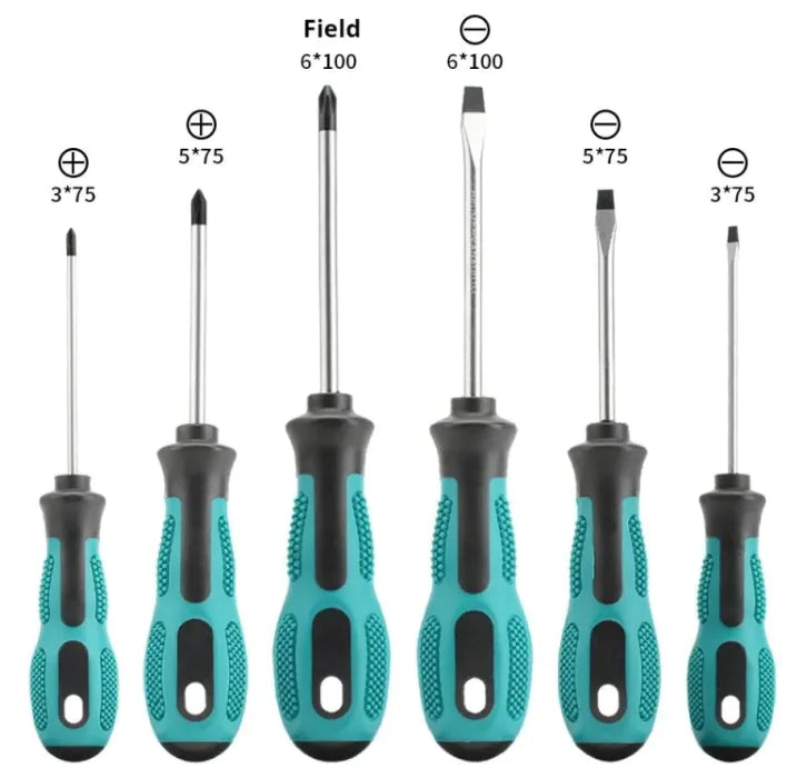 Skrutrekker Set med kryssformet magnetfelt