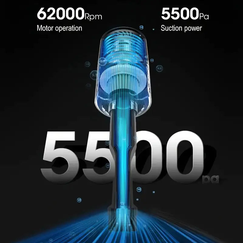 Håndholdt støvsuger med super sugeevne