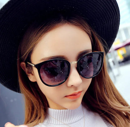 Runde solbriller for kvinner