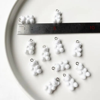 Gele Bamse Øredobber og Anheng Sett