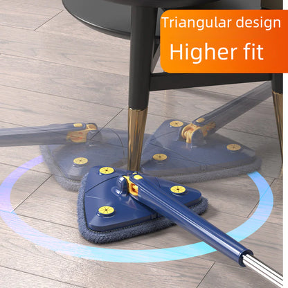 Selvrengjørende triangelmopp med kluter